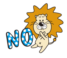 Pretty lion sticker #5497434