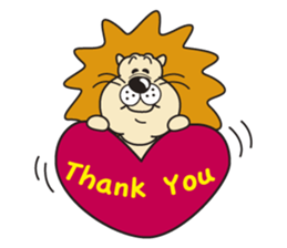 Pretty lion sticker #5497435