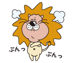 Pretty lion sticker #5497436