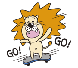 Pretty lion sticker #5497438