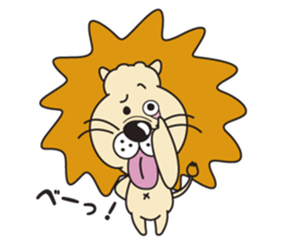 Pretty lion sticker #5497448