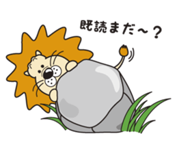 Pretty lion sticker #5497449