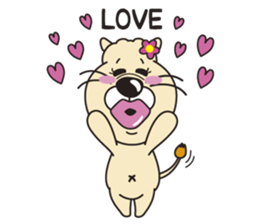 Pretty lion sticker #5497456