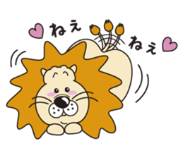 Pretty lion sticker #5497460