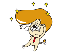 Pretty lion sticker #5497464