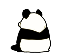 Bamboo is favorite food of the Panda sticker #5497695