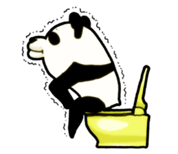 Bamboo is favorite food of the Panda sticker #5497707