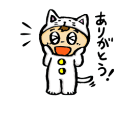 Little cat boy sticker #5497708