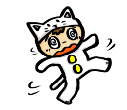 Little cat boy sticker #5497740