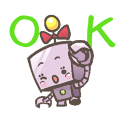 The chatty robot Kanako, 7 years old sticker #5498912