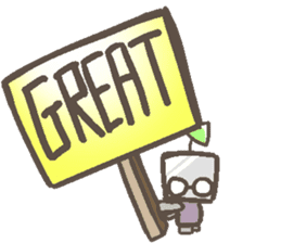 The chatty robot Kanako, 7 years old sticker #5498945