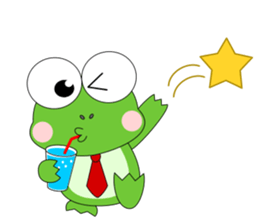 Always cheerful frog sticker #5501029