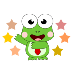 Always cheerful frog sticker #5501039