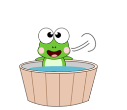 Always cheerful frog sticker #5501045
