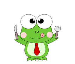 Always cheerful frog sticker #5501060