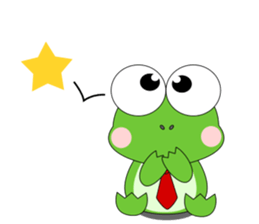 Always cheerful frog sticker #5501061