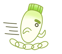 Uncle Ro-Big radish 1:Continuous action sticker #5501754