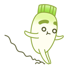 Uncle Ro-Big radish 1:Continuous action sticker #5501755