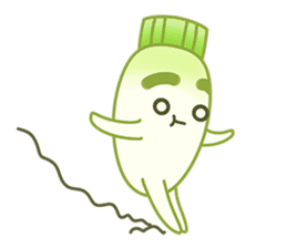 Uncle Ro-Big radish 1:Continuous action sticker #5501755