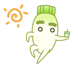 Uncle Ro-Big radish 1:Continuous action sticker #5501769