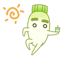 Uncle Ro-Big radish 1:Continuous action sticker #5501769