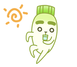 Uncle Ro-Big radish 1:Continuous action sticker #5501770