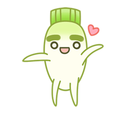 Uncle Ro-Big radish 1:Continuous action sticker #5501777