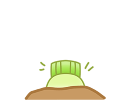 Uncle Ro-Big radish 1:Continuous action sticker #5501780