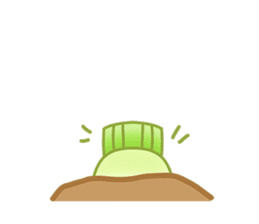 Uncle Ro-Big radish 1:Continuous action sticker #5501780