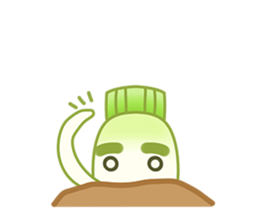 Uncle Ro-Big radish 1:Continuous action sticker #5501781