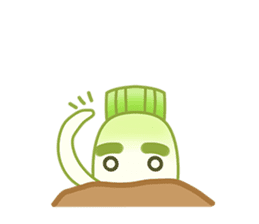 Uncle Ro-Big radish 1:Continuous action sticker #5501781