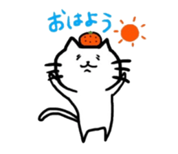 orange and cat sticker #5502748