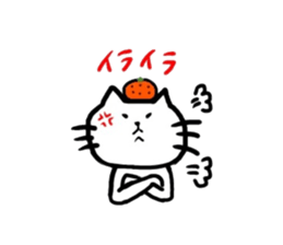orange and cat sticker #5502764
