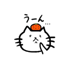 orange and cat sticker #5502775