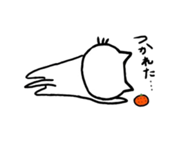 orange and cat sticker #5502780