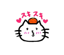 orange and cat sticker #5502781