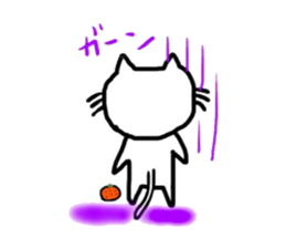 orange and cat sticker #5502786