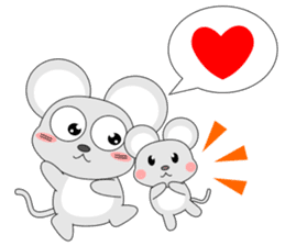 Brother of always cheerful mouse sticker #5503908