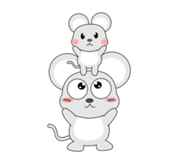 Brother of always cheerful mouse sticker #5503914