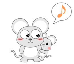 Brother of always cheerful mouse sticker #5503927