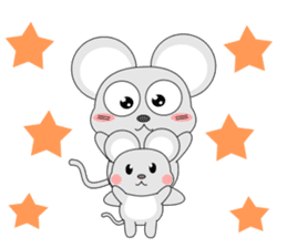 Brother of always cheerful mouse sticker #5503928