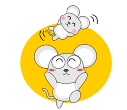 Brother of always cheerful mouse sticker #5503940