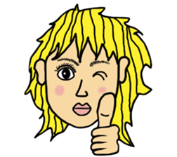 Funky Girl sticker #5504871