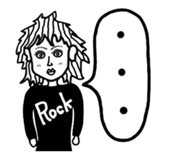 Funky Girl sticker #5504873