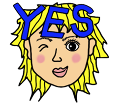 Funky Girl sticker #5504880