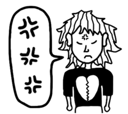 Funky Girl sticker #5504886