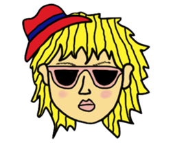 Funky Girl sticker #5504896