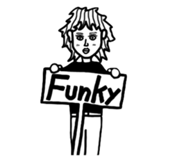 Funky Girl sticker #5504904
