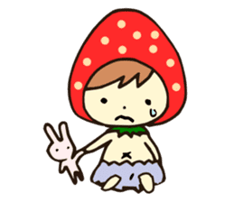 Strawberry boy & girl, Berry & Straw sticker #5505233