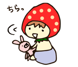 Strawberry boy & girl, Berry & Straw sticker #5505243